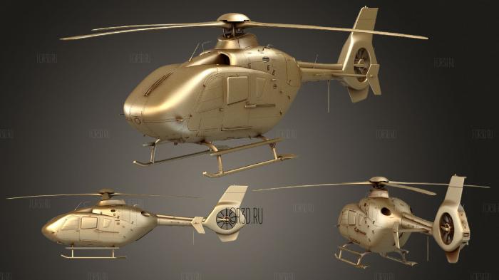 ADAC Eurocopter EC135 stl model for CNC